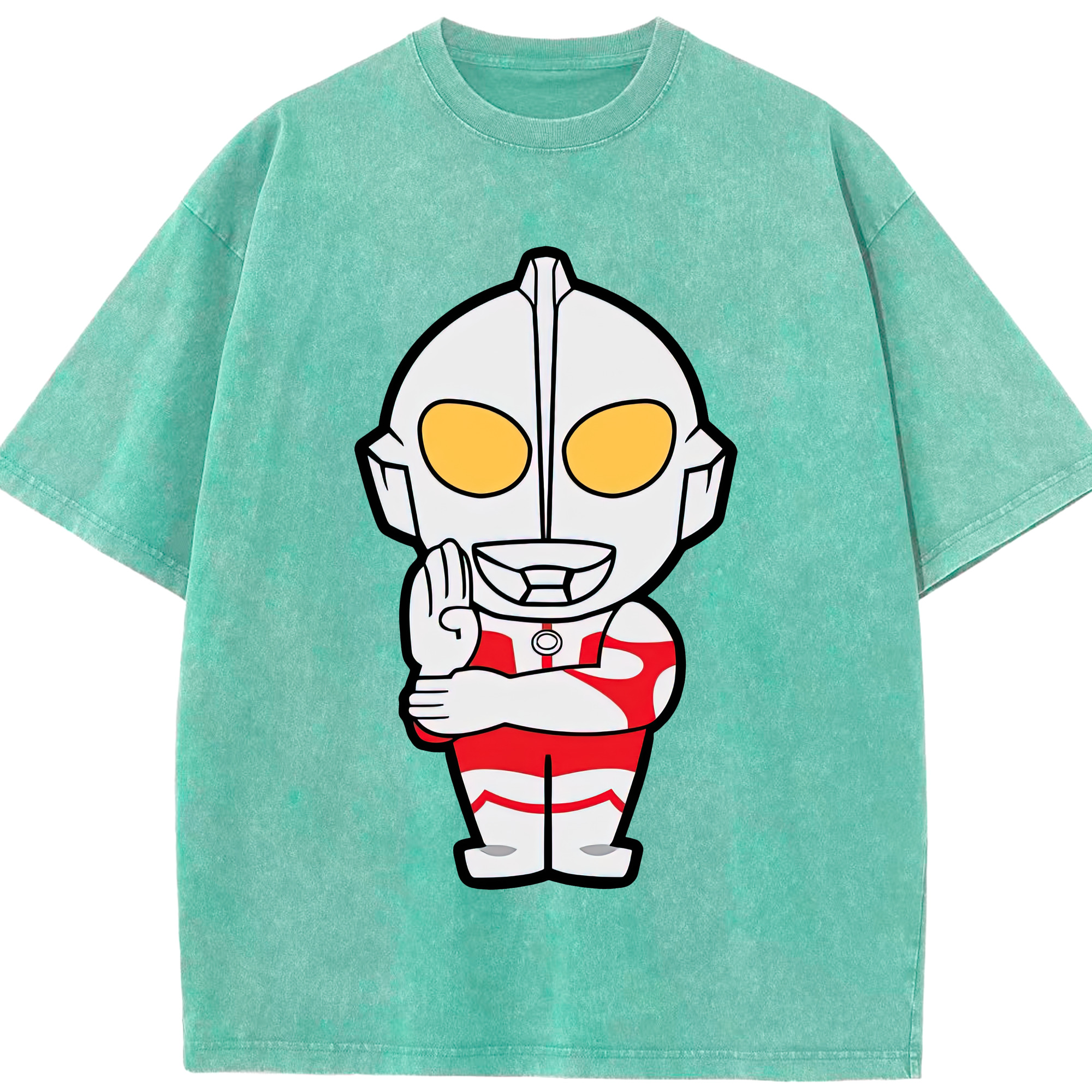 （画像用） ウルトラマン Ultraman 綿100% ヴィンテージ風 半袖Tシャツ（フロントプリント）